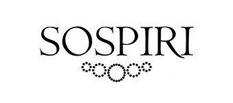 Text logo displaying the word "SOSPIRI" in capital letters, with a decorative design underneath consisting of a series of interlinked circles or dots. The background is plain white.